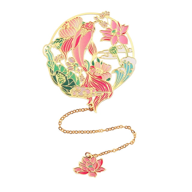 Miangastore National Style Bookmark With Pendant Page Marker For Book Lovers And Unique Cultural Art Design Readers