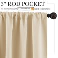 thumbnail image 2 of Cortinas opacas RYB HOME Biscotti, 42 x 45 cm, color beige, 2 paneles, 2 of 9