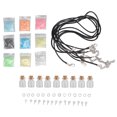 thumbnail image 3 of Mini Glass Bottles, Durable Transparent Glass Wishing Bottles Decorative Light Round Clear Gift  for DIY, 3 of 7