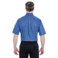 thumbnail image 2 of UltraClub Men's Tall Classic Wrinkle-Resistant Short-Sleeve Oxford - FRENCH BLUE - XLT, 2 of 3