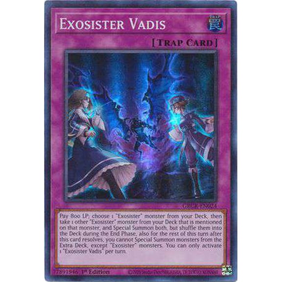 YuGiOh The Grand Creators Super Rare Exosister Vadis GRCR-EN024