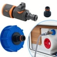 thumbnail image 3 of LEEYNEER 1-Pack RV Water Connection Adapter with Quick Couple - Durable Black & Orange Freshwater Tank Filler for RVs  Campers  and Trailers - Includes Blue and Black Components for Easy, 3 of 5