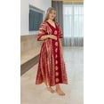 thumbnail image 2 of HAPPY BAY Women's Summer Relaxed Fit Caftan House Sleep Shirt Loungewear Dashiki Dresses for Women 2X-3X Sun, Brown, 2 of 5