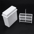 thumbnail image 1 of 2 in 1 White 72 Pieces Microscope Slides Staining Rack Dish Set, 1 of 8
