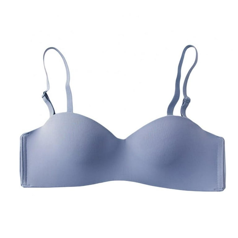 Women Wireless Strapless Bra Solid One-pieces Gather Thin Brassiere Top 