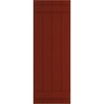 thumbnail image 5 of Ekena Millwork 21 1/2"W x 45"H True Fit PVC Four Board Joined Board-n-Batten Shutters, Pepper Red (Per Pair - Hardware Not Included), 5 of 9