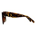 thumbnail image 5 of Oversized Square Sunglasses Unisex Flat Top Hipster Style UV400 Tortoise, Brown, 5 of 5