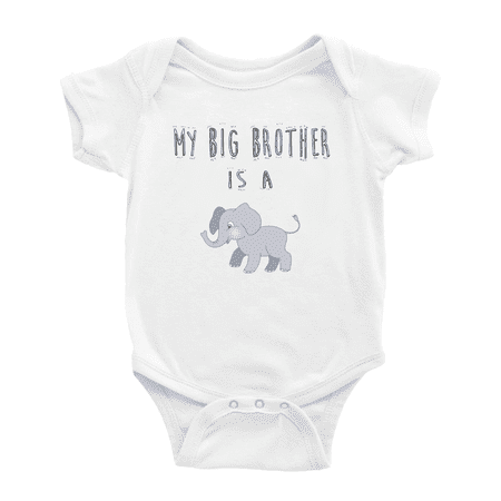 

My Big Brother Is A Elephant Baby Clothing Infant Boy Girl