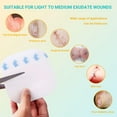 thumbnail image 5 of 10 Pack Hydrocolloid Dressing 4x4 Inch Large Patch Bandages Self Adhesive Wound Dressing Pads Thin Waterproof Band Aid for Bedsore Burn Blister Acne Care Wound Care (4 * 4 inch), 5 of 5