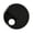 18in, variant on Studio Bass Drum Resonant Head, Black Ported Front Design with Microphone Access for Rehearsal and Stage Setup
