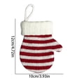 thumbnail image 5 of Mini Knitted Mitten Christmas Tree Ornament, Cute Xmas Hanging Decoration for Holiday Tree Wreath Window Fireplace Home Decor Stocking Stuffer, 4.7 x 3.9 Inch, Tree Wreath Mantle Hanging Decor 5Pc, 5 of 5
