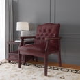 thumbnail image 2 of Boss Office Traditional Faux Leather Tufted Guest Chair in Oxblood, 2 of 8