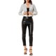 thumbnail image 2 of CHAQUETA BOMBER CORTA CON CREMALLERA Y LENTEJUELAS INSPIRADA EN CHIC PARA MUJERES L Blanca, 2 of 7