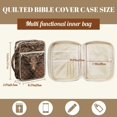 thumbnail image 7 of ZUXONGSY Leather 3D Deer Print Bible Cover for Women Quilted Bible Case Portable Journal Case with Handle ChuZU Bag for Study, 7 of 7