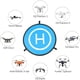 thumbnail image 3 of Plataforma de aterrizaje para drones, universal, impermeable, D 75 cm/30'', plataformas de aterrizaje plegables portátiles para drones RC, helicópteros, drones PVB, 3 of 8