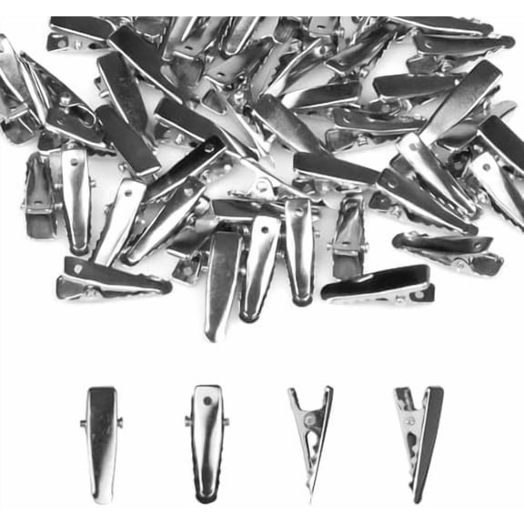 50 count Metal Hair Clips, Hair Clips, Clips for Crafts, for Hair Accessories, Diy Supplies, Crafts Accessories (, 1 Inch)