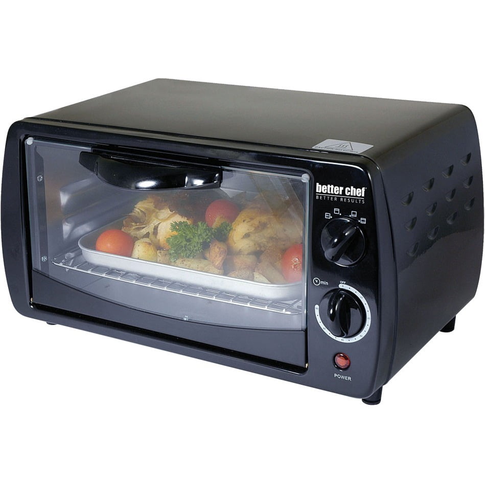 Better Chef 9 Liter Toaster Oven Broiler Black With Stainless Steel