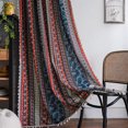 thumbnail image 2 of Cortinas de estilo bohemio con estampado de patchwork para cocina, estilo rústico, para sala de estar, 2 of 6