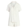 thumbnail image 6 of Joyspun Women’s Sleep Modal Short Sleeve Notch Top and Shorts Pajama Set, Size XS-XL, 2X-3X, 6 of 7