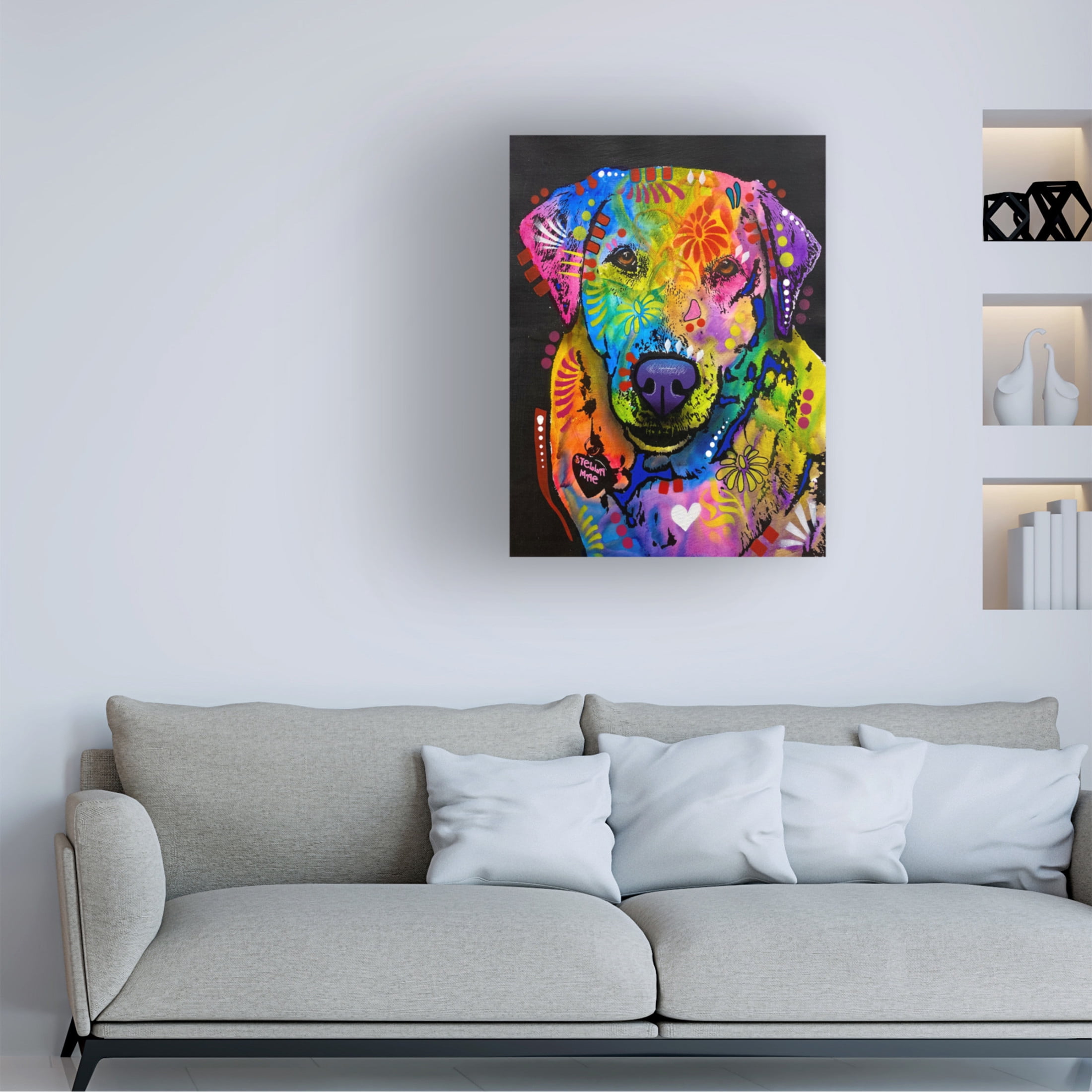 Canvas Wall Art - Dean Russo 'Do Not Do A Thing But Run Around' Wall Art for Living Room, Bedroom, or Office Décor by Trademark Fine Art - 18 x 24 Inches