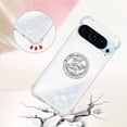 thumbnail image 3 of Funda para Google Pixel 9/Pixel 9 PRO 5G con Brillo Líquido Flotante, Purpurina, Parachoques y Anillo Giratorio Soporte, 3 of 5
