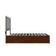 thumbnail image 6 of AFI NoHo 14" Full Wood Platform Bed Frame with Twin Trundle, Walnut, 6 of 7