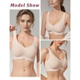 thumbnail image 7 of Full Coverage Lift Bras for Women Seamless Push Together Everyday Bras Without Underwire Padded Bustier Bra T Shirt Bras, 7 of 7