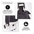 thumbnail image 3 of Carrito Plegable Multifuncional Queen Sense Ideal Para Mandado Supermercado Con Bolsa De Lona Color Negro, 3 of 6