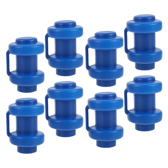 Small Trampoline Replacements Tube Cap Top Cover Safety Net Parts Column Child Plastic 8 Pcs