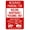 Warning Sign 3, variant on Reserved Parking For Building Maintenance Personnel With Graphic Sign - 8"x12", Security Metal Decor for Business, Office, Home, Street, Road, Maintenance Zones