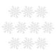 thumbnail image 2 of 10 blancos de 10,5 cm para adornos navideños. Macarena Copo de nieve de plástico, 2 of 8