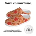 thumbnail image 6 of Lsque Yellow And Red Maple Leaves Pattern Womens Comfort Cotton on Scuff With Memory Foam and Anti-skid Sole Slipper-44/45, 6 of 7
