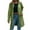 Army Green, variant on Women's Lightweight Casual Jacket Long Sleeve Hooded Waterproof Windproof with Button Pocket​​