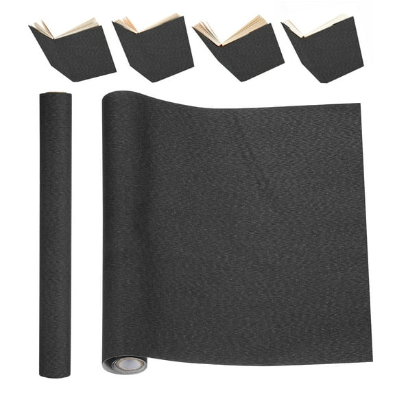Uxcell Book Binding Cloth, 51 x 11 Inches Book Cloth for Repairing and Binding, Black