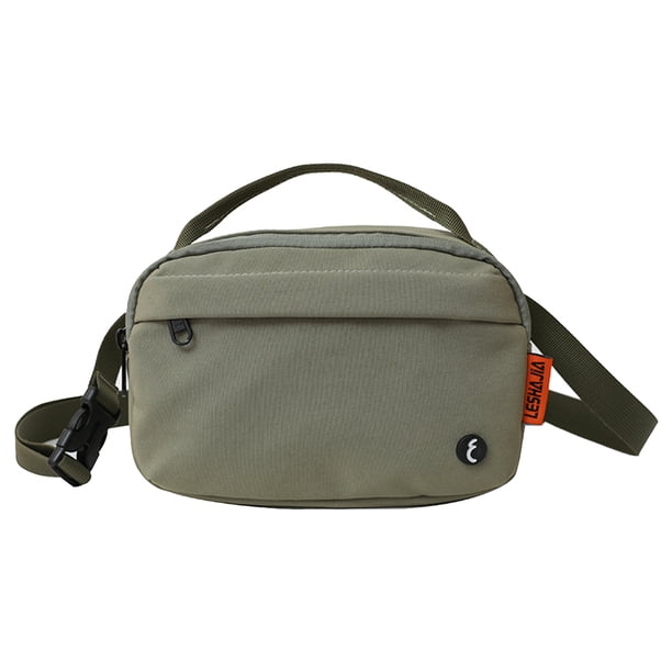 604 Bolso Pecho Bolso Cuadrado Pequeño Informal Bolso Cruzado Color Sólido Bolso Cintura (verde) Verde