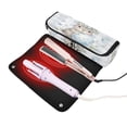 thumbnail image 3 of Hair Tool Organizer Bag with Heat Resistant Mat Removable Travel Storage Case for Hot Air Brushes Curling Irons Bunny Holding Blue Easter Egg, 3 of 8