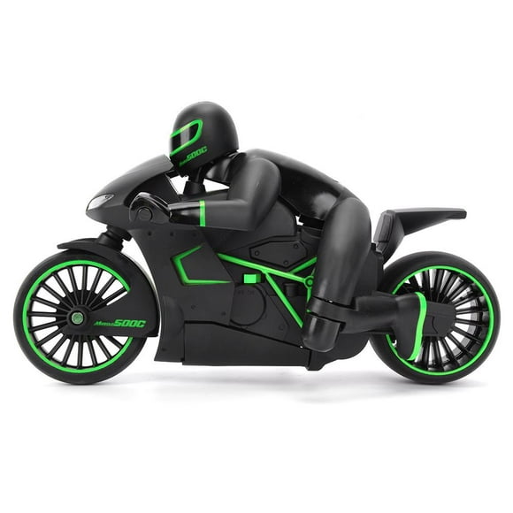 Herwey 2.4GHz 4 Channel Electric RC Remote Control Motorcycle Model Toy with Light,Electric RC Motorcycle Toy,2.4GHz RC Motorcycle Toy