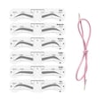thumbnail image 1 of Juego de moldes para cejas de maquillaje, moldeador de cejas suave de PEVA con banda elástica, herramienta de maquillaje reutilizable para principiantes., 1 of 11