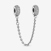 Authentic Pandora Silver S925 Inspiration Safety Chain Charm Bracelet