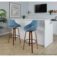 thumbnail image 3 of LumiSource Fabrico 30" Fixed-Height Barstool - Set of 2, 3 of 9