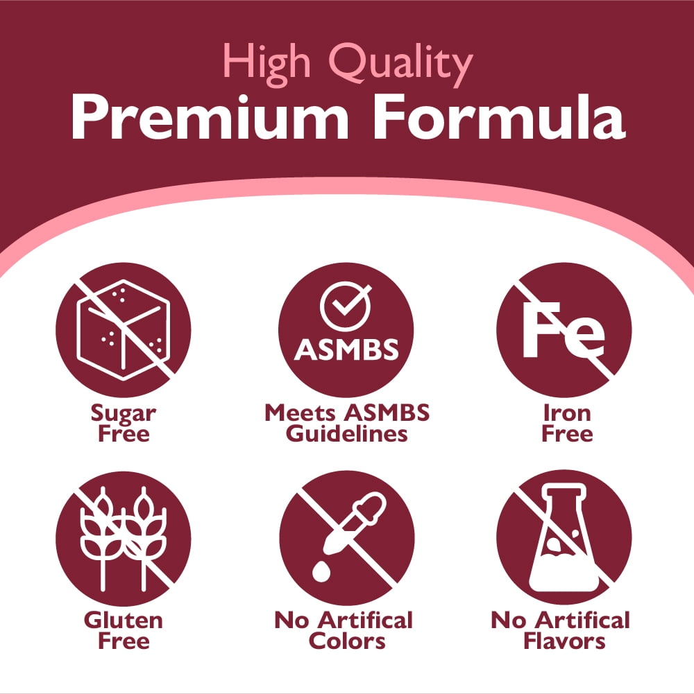 Celebrate Vitamins High ADEK Bariatric Multivitamin with Iron Chewables, 60 mg Iron, Grape, 60 count