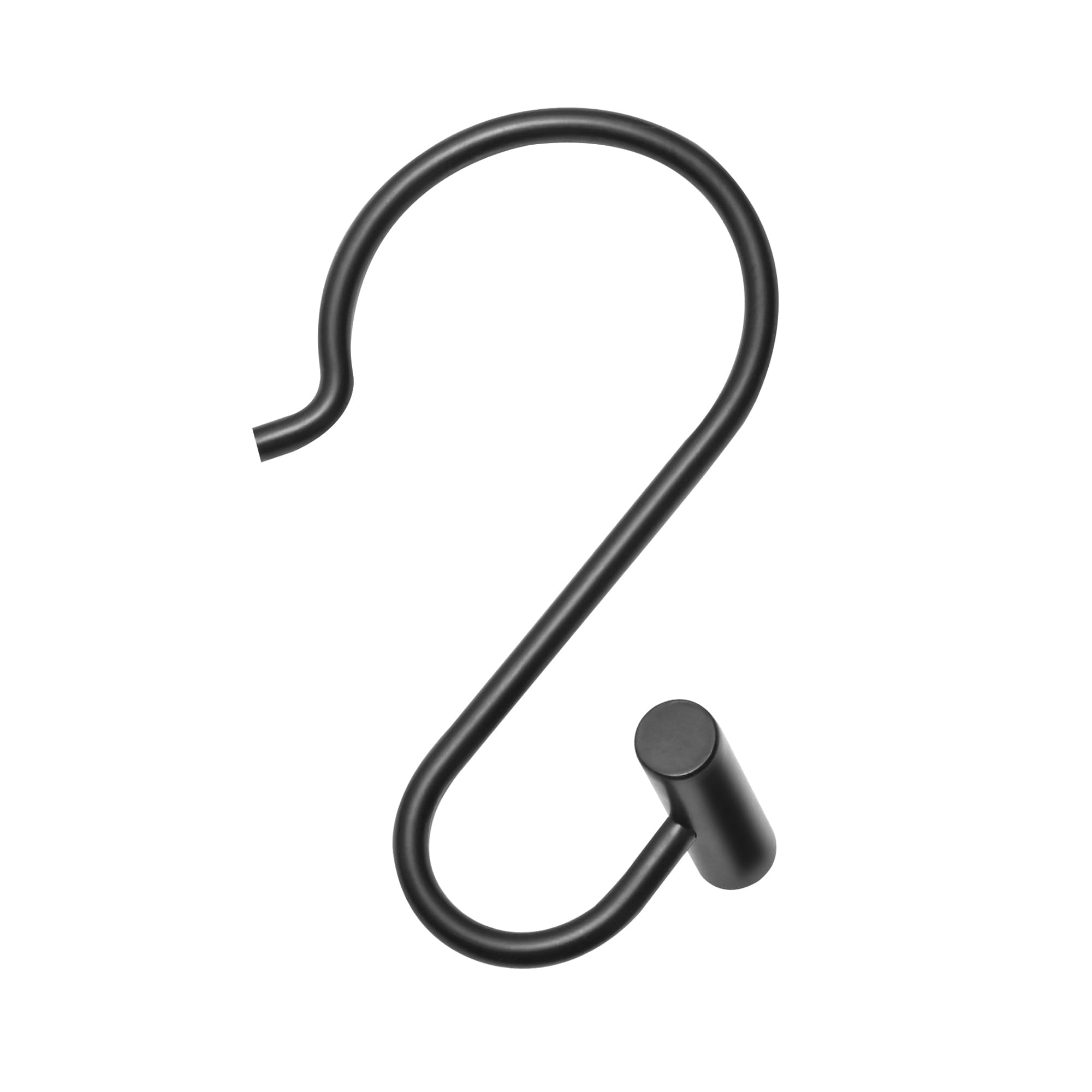 Utopia Alley Shower Rings Hooks, Shower Curtain Rings Hooks for Bathroom, Rust Resistant Shower Curtain Hooks Rings, Set of 12, Matte black