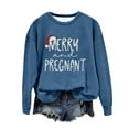 thumbnail image 2 of EGNMCR Chandail en Molleton de Noël Col Rond Imprimé Ample Manches Longues Sans Capuche, 2 of 4