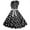 Black, variant on JDEFEG Short for Women Womens 1950S Vintage Swing Dress Dots Lace Prom Party Dress Easter Dress Adult Casual Dress for Women Polyester Red Xxl