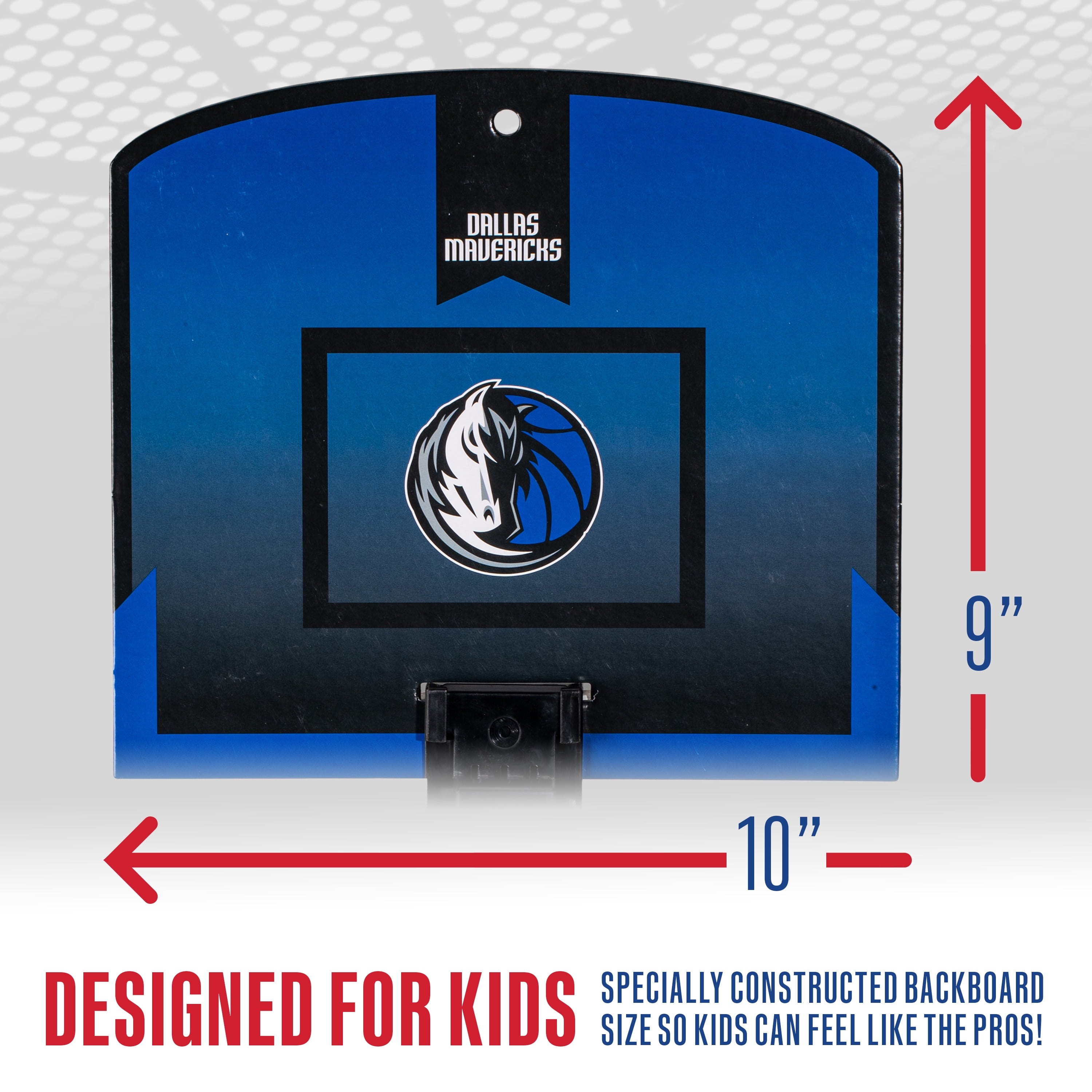 Franklin Sports NBA Dallas Mavericks Mini Over the Door Basketball Hoop - Kids Indoor Mini Basketball Hoop with Basketball - NBA Fan Shop Mini Hoop for Bedroom + Office - Over the Door Mini Hoop Set