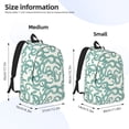 thumbnail image 3 of Lsque Hand Drawn Snake Pattern Canvas Daypack, Durable Backpack, High-quality Versatile Backpack,Vintage Compact Backpack-Small, 3 of 6