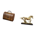 thumbnail image 4 of Joyero vintage de madera con figura de caballo, pieza de colección, adorno decorativo para escritorio y sala de estar., 4 of 7