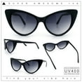 thumbnail image 2 of SA106 Womens Classic Gothic Mod Cat Eye Sunglasses Black - Smoke, 2 of 8