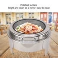 thumbnail image 3 of Stainless Steel Chafing Dish, 6L Capacity Mirror Polishing Suitable for Events Wedding Camping and Dinner, 3 of 7
