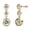 Yellow Gold, variant on Cate & Chloe Bailey 18k White Gold Plated Dangle Earrings with Swarovski Crystals, Gift for Women